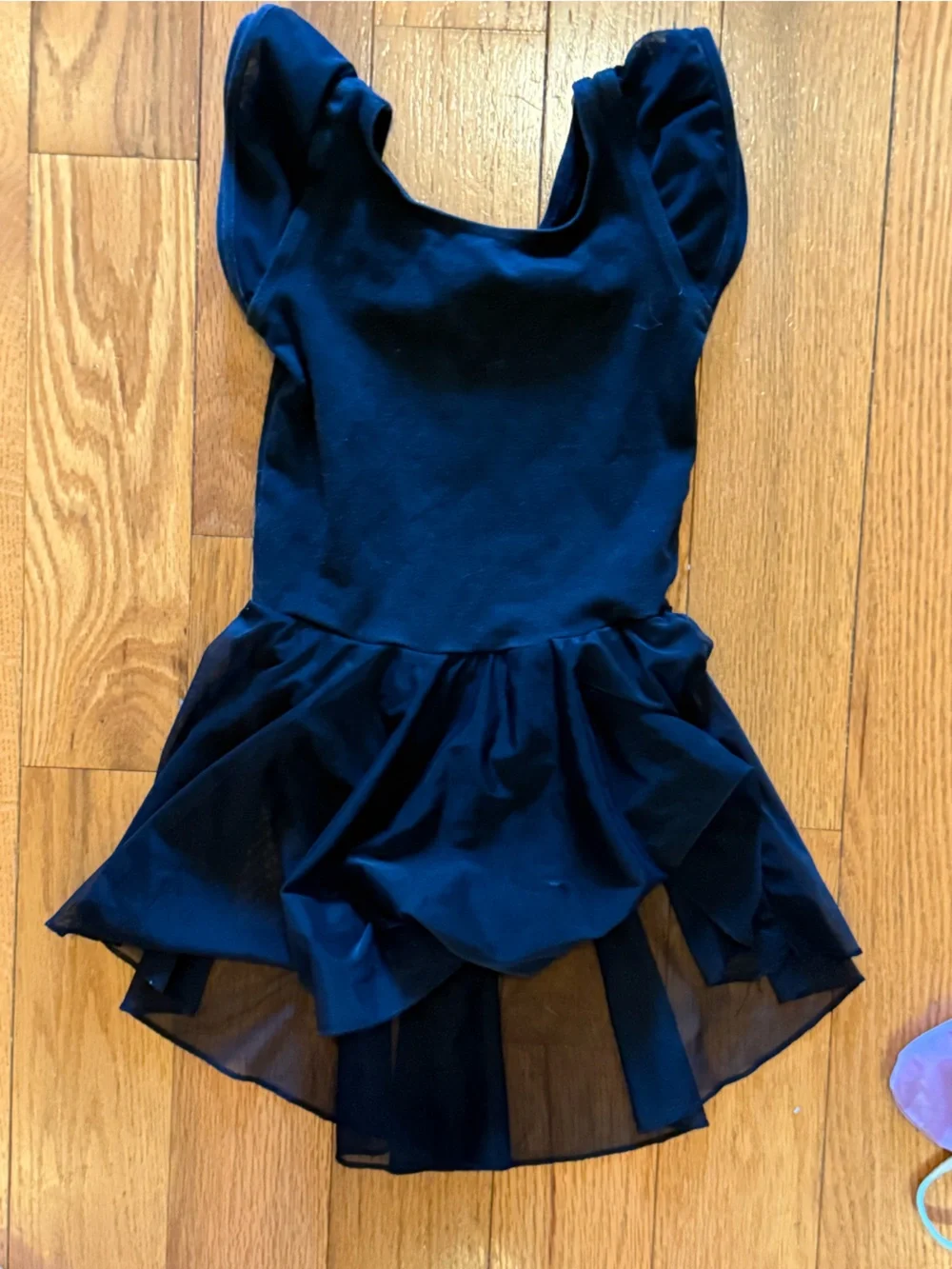 Kids Ballet Leotard Dress - black, purple, light blue